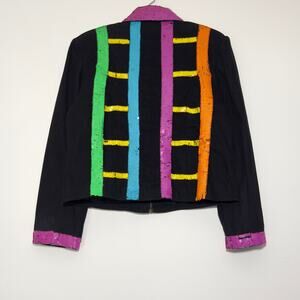 MODI Vintage Sequins Show Jacket   Size XL Extra Large